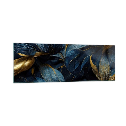 Quadro em vidro - Forrado com ouro - 90x30 cm