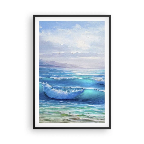 Pôster com moldura preta - Conforta e consola - 61x91 cm