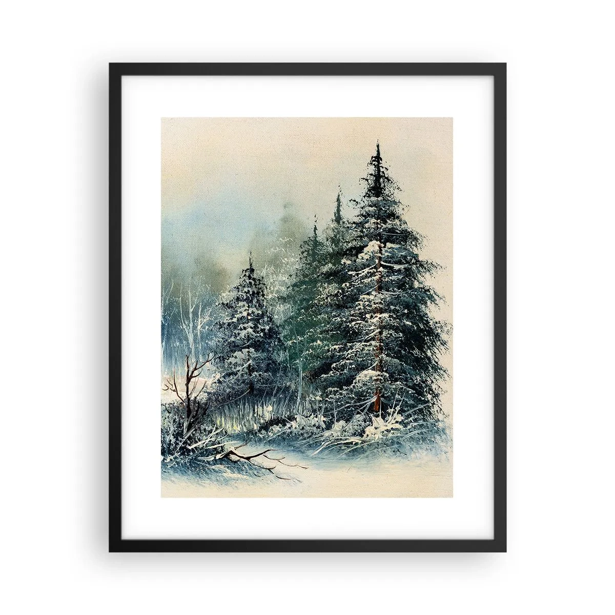 Pôster com moldura preta - Prontas para o Natal - 40x50 cm