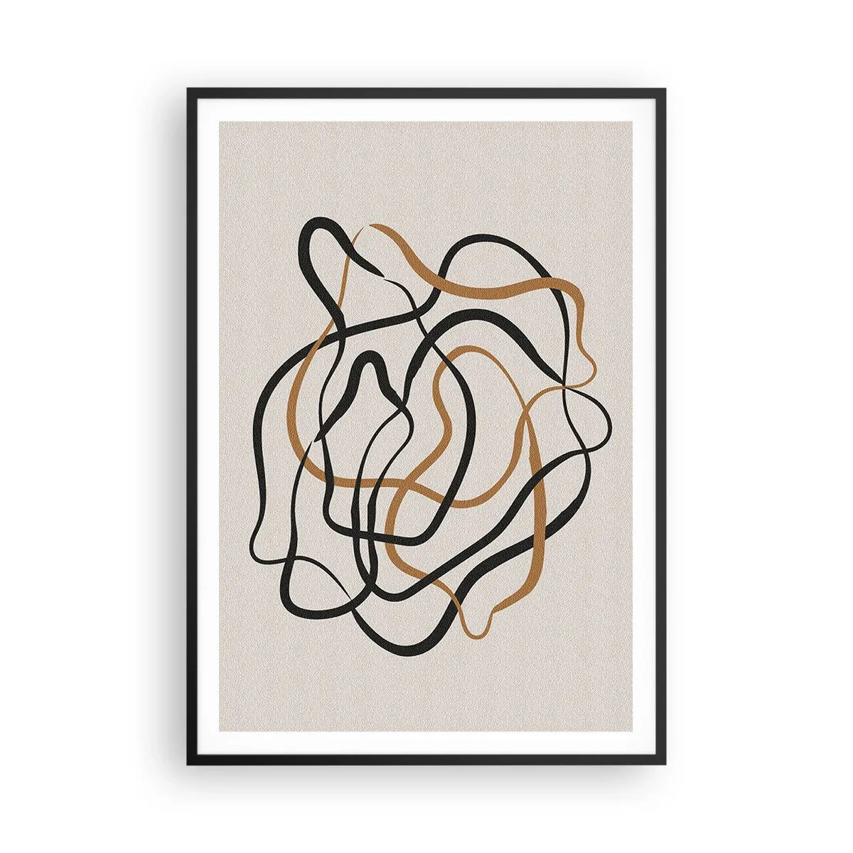 Pôster com moldura preta - Tudo deu errado - 70x100 cm