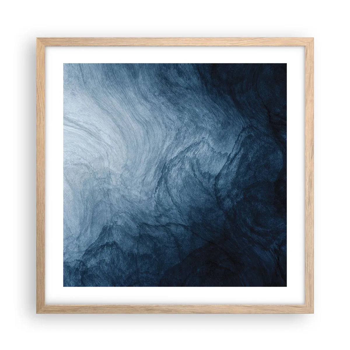 Pôster com moldura de carvalho claro - Nas profundezas - 50x50 cm