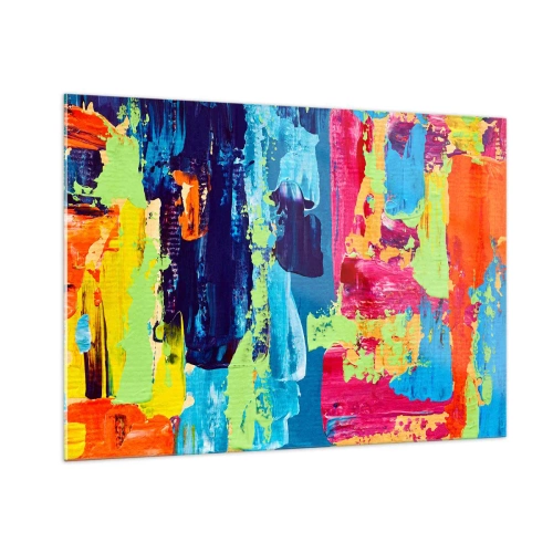 Quadro em vidro - A vida é bela! - 100x70 cm