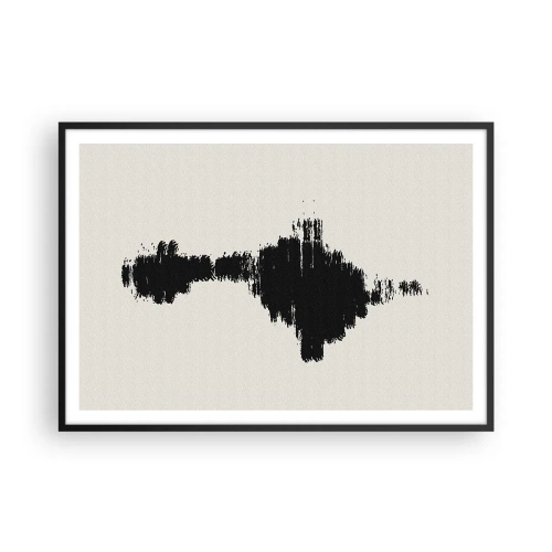 Pôster com moldura preta - Vibrações da imaginação - 100x70 cm