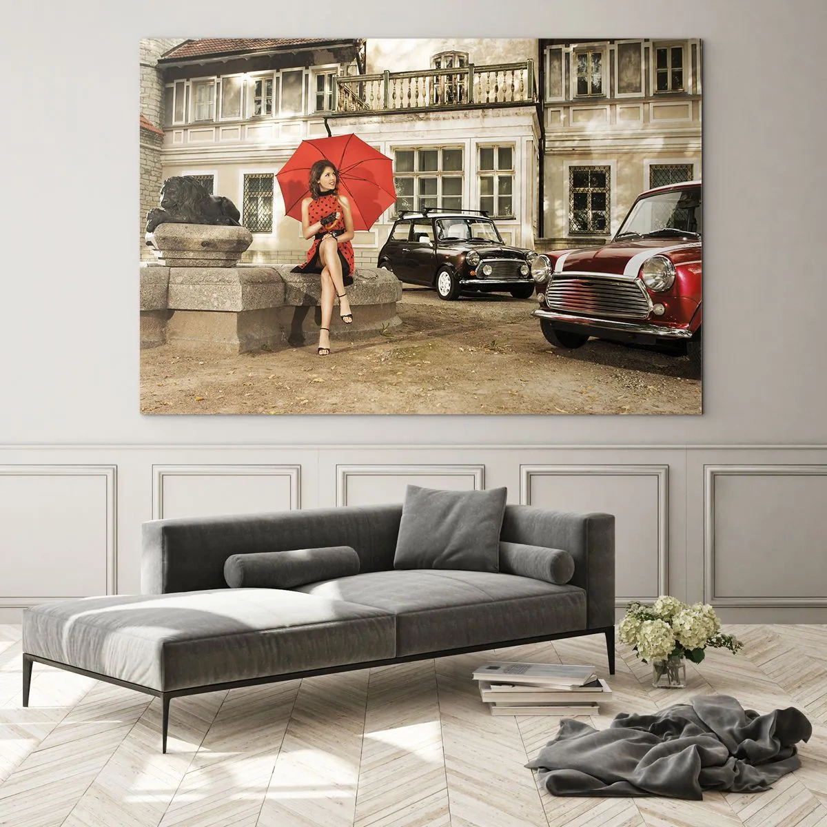 Quadro em vidro - Mini-viagem sentimental - 120x80 cm
