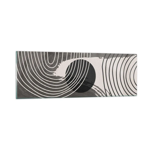 Quadro em vidro - O oval vence - 90x30 cm