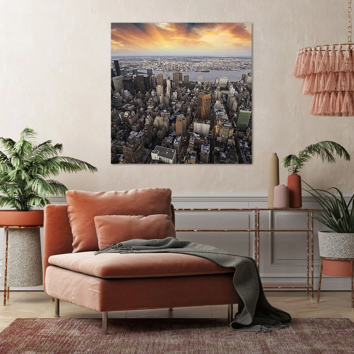 Quadro em tela - O coração pulsante do nosso tempo - 60x60 cm