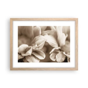 Pôster com moldura de carvalho claro - Gentil como um sorriso - 40x30 cm