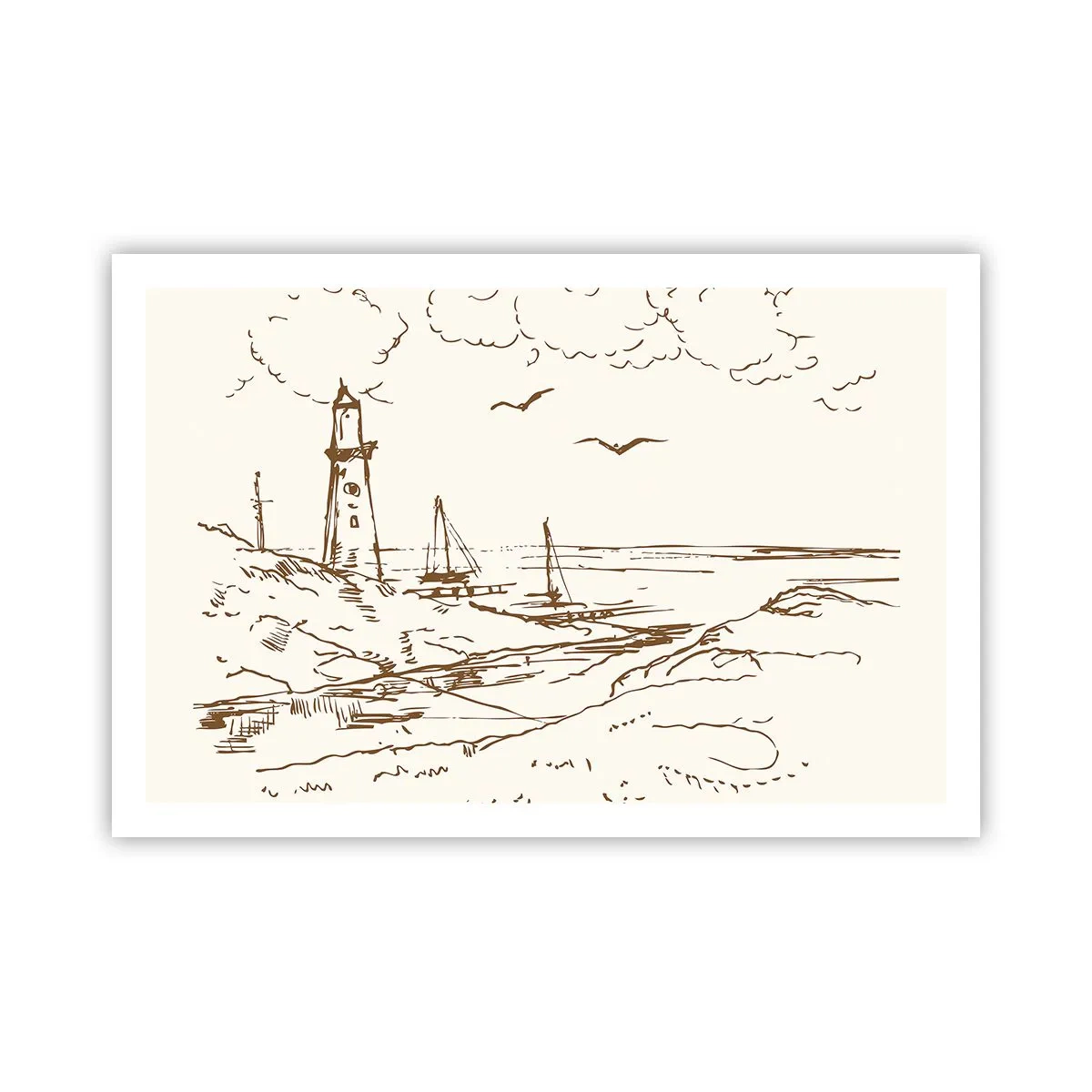 Pôster - Esboço das memórias do verão - 91x61 cm