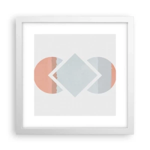 Pôster em moldura branca - A situação é clara - 30x30 cm