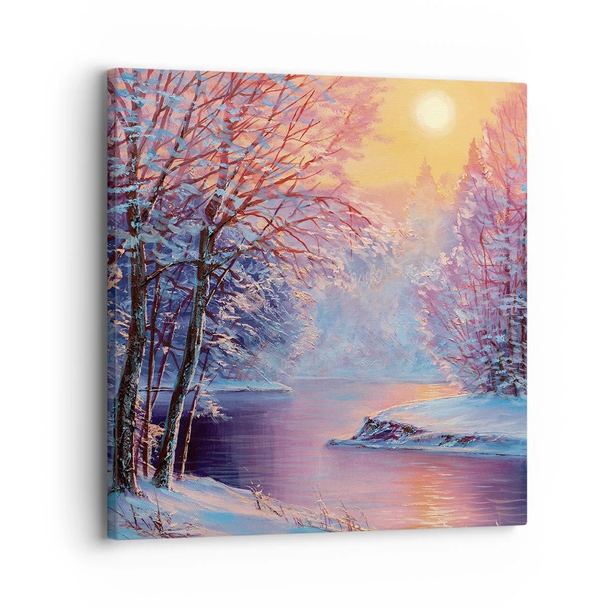 Quadro em tela - Cores do inverno - 30x30 cm
