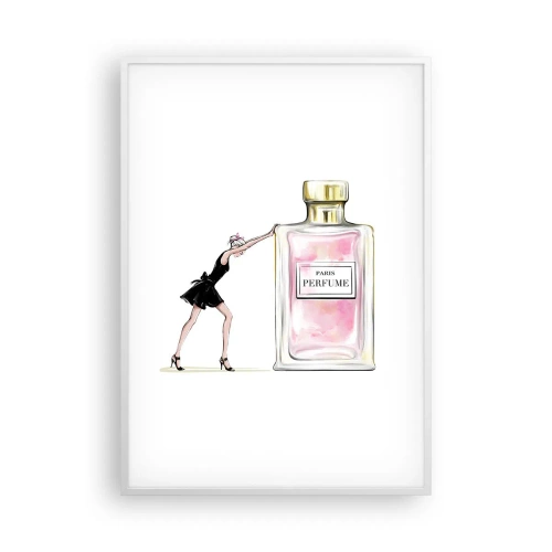 Pôster em moldura branca - A essência da feminilidade - 70x100 cm