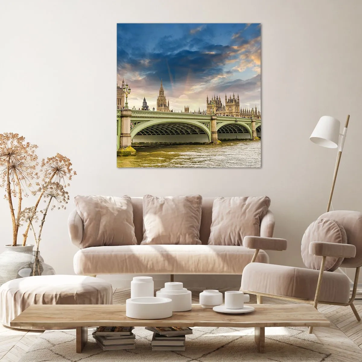 Quadro em tela - O tempo parou no Império - 70x70 cm