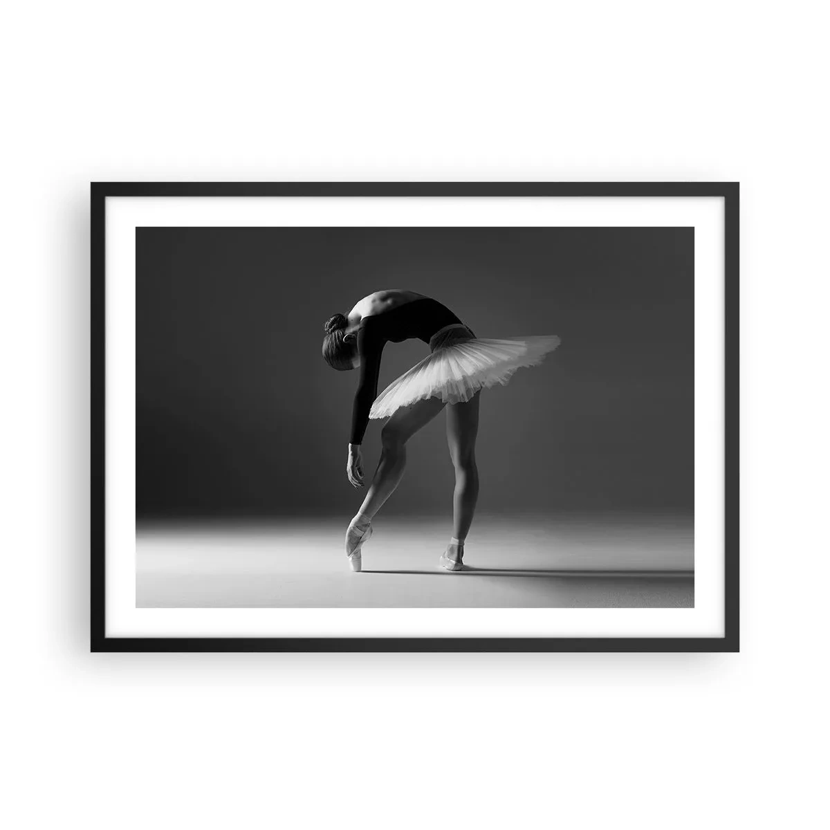 Pôster com moldura preta - Bella balerina - 70x50 cm