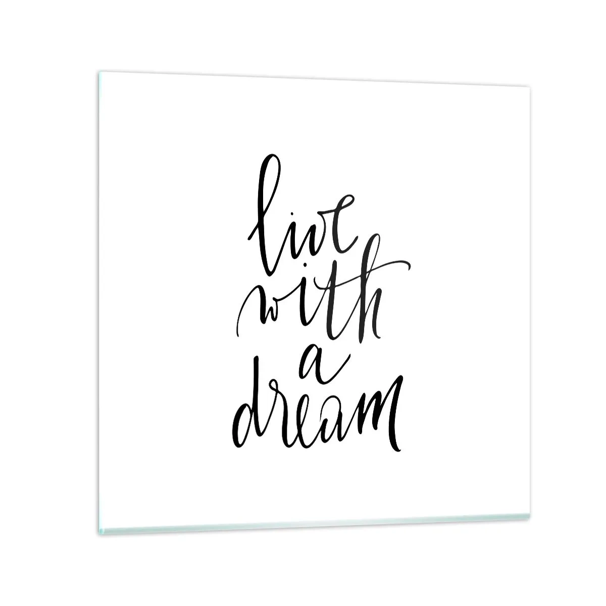 Quadro em vidro - Of course - 50x50 cm