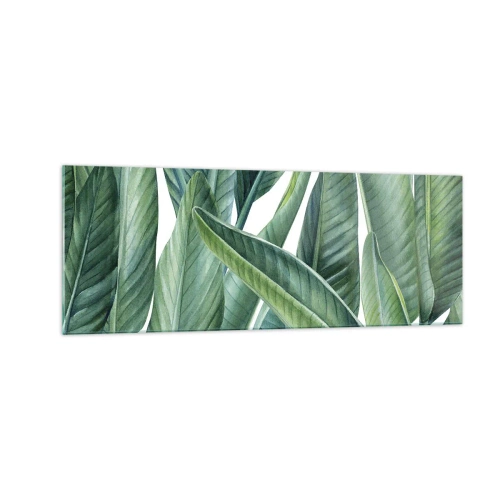 Quadro em vidro - O próprio verde - 140x50 cm