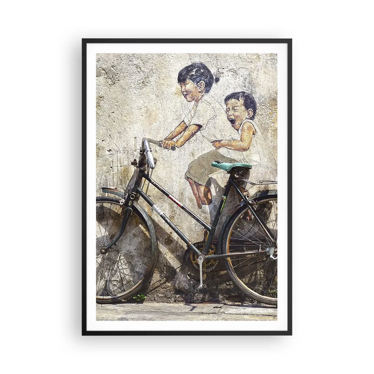 Pôster com moldura preta - Verdadeiro ou falso? - 70x100 cm