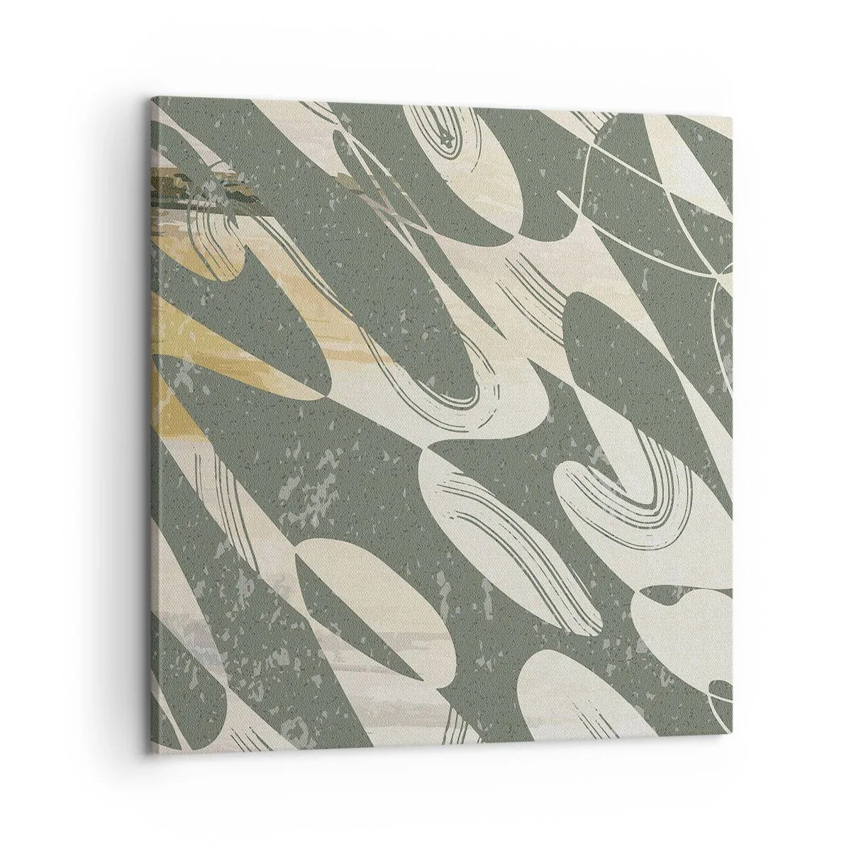 Quadro em tela - Abstração rítmica - 60x60 cm