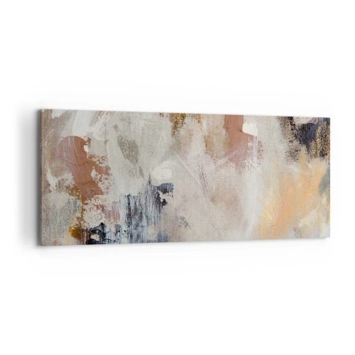 Quadro em tela - Abstração enevoada - 120x50 cm