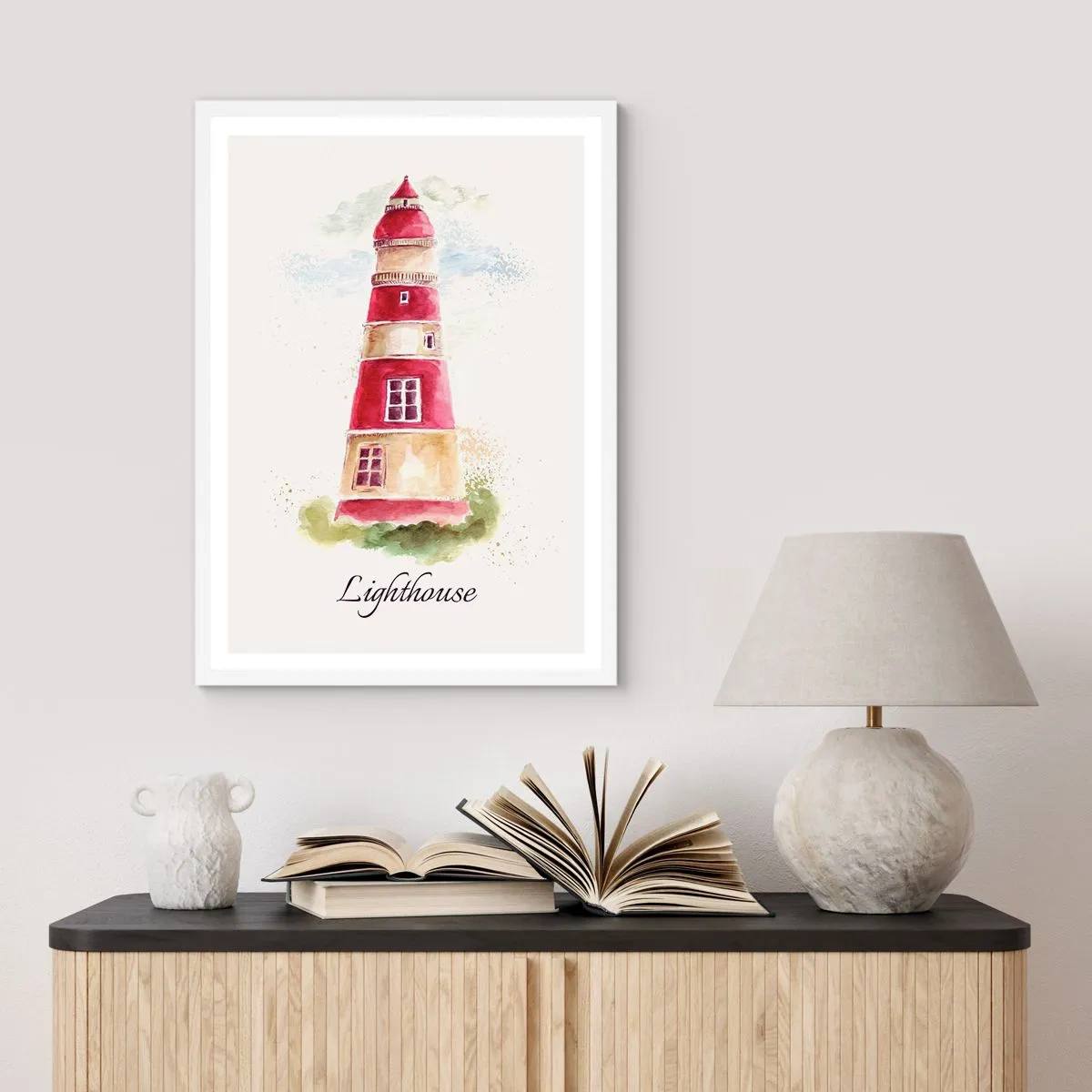 Pôster em moldura branca - Sempre há clima - 61x91 cm