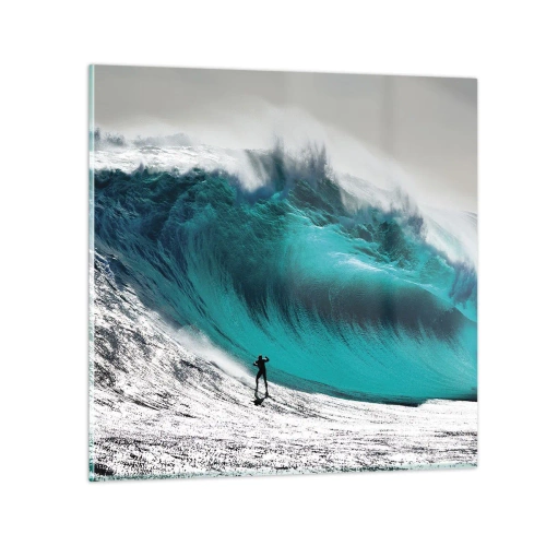 Quadro em vidro - Desafio aceite - 30x30 cm