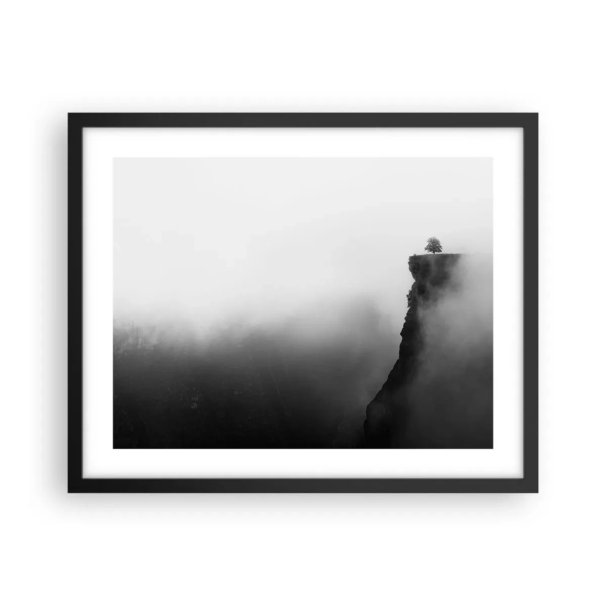 Pôster com moldura preta - No limite do mundo - 50x40 cm