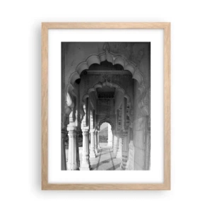 Pôster com moldura de carvalho claro - Contos de fadas orientais acontecem aqui - 30x40 cm