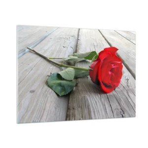 Quadro em vidro - Um estudo em vermelho - 100x70 cm