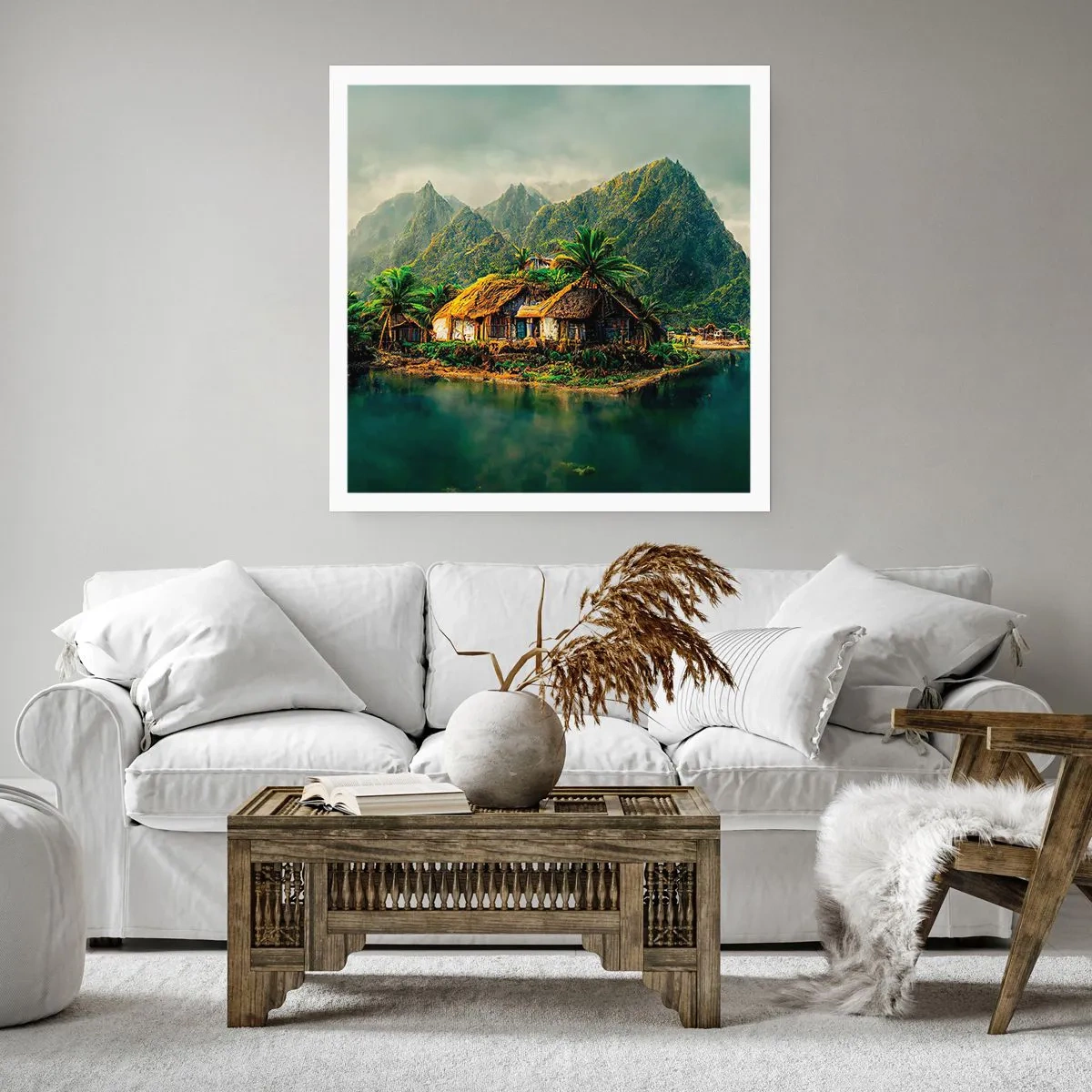 Pôster - Paraíso Tropical - 30x30 cm