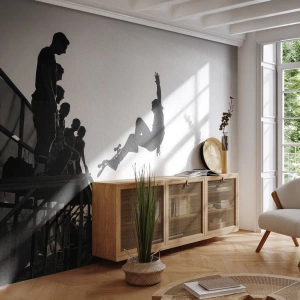 Papel de Parede Premium Canvas - Protagonistas e espectadores - Parque de skate, Skate, Esporte - 200x140 cm