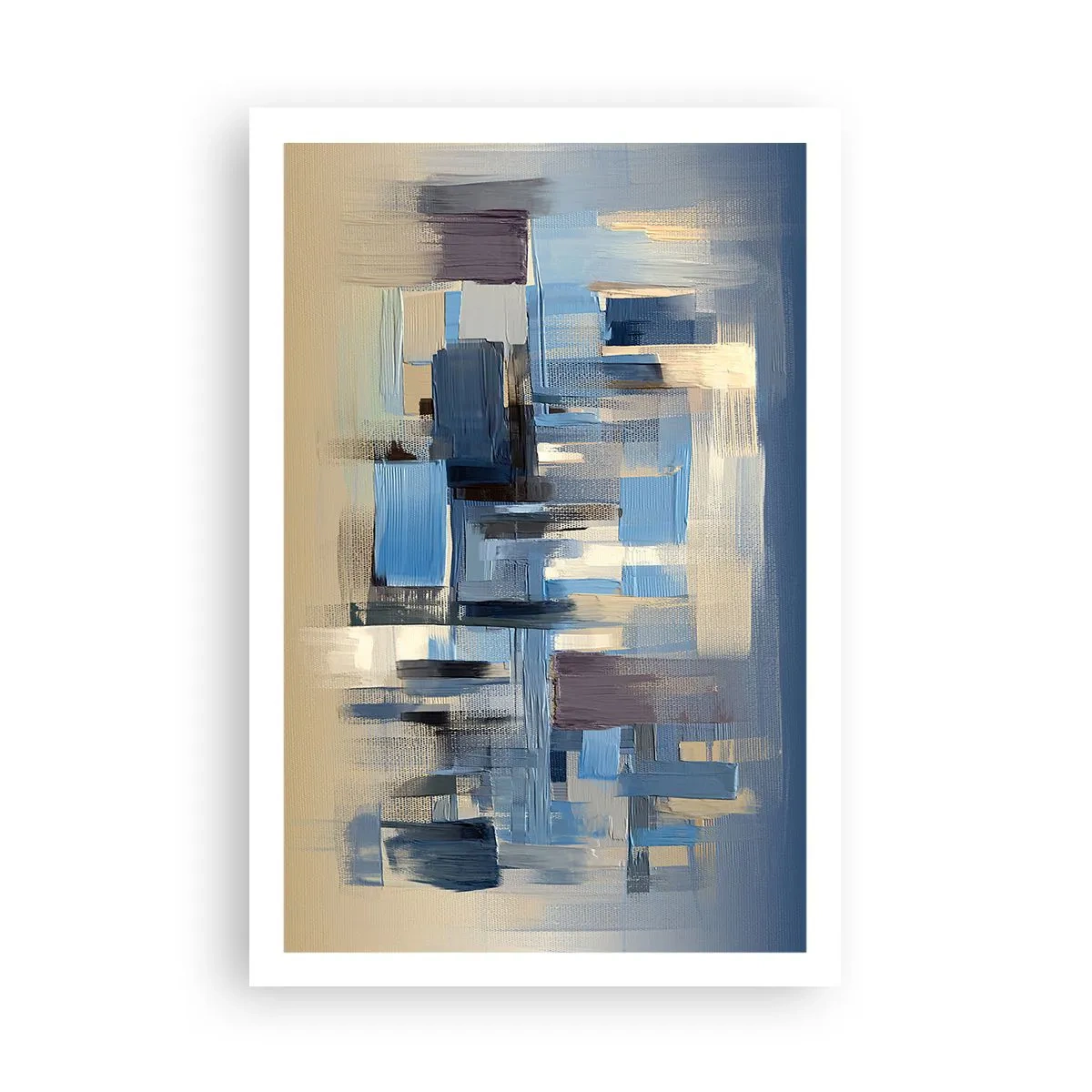 Pôster - Construção azul - 61x91 cm