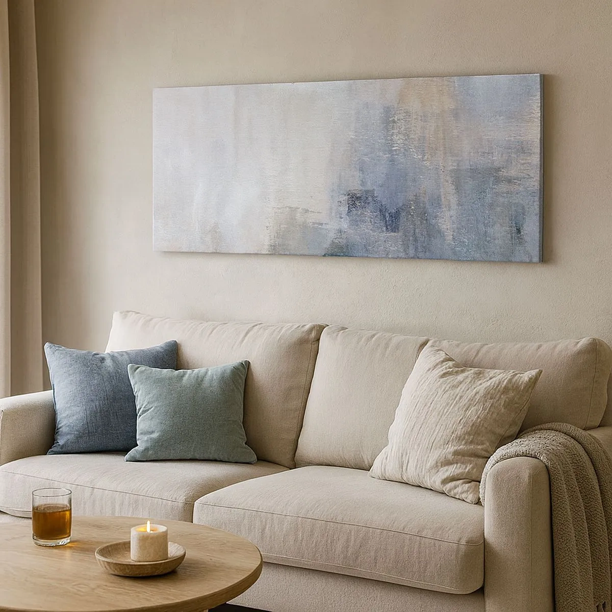 Quadro em tela - Tons e acordes das cores - 100x40 cm