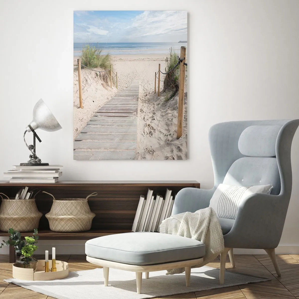 Quadro em vidro - Pelo horizonte - 50x70 cm