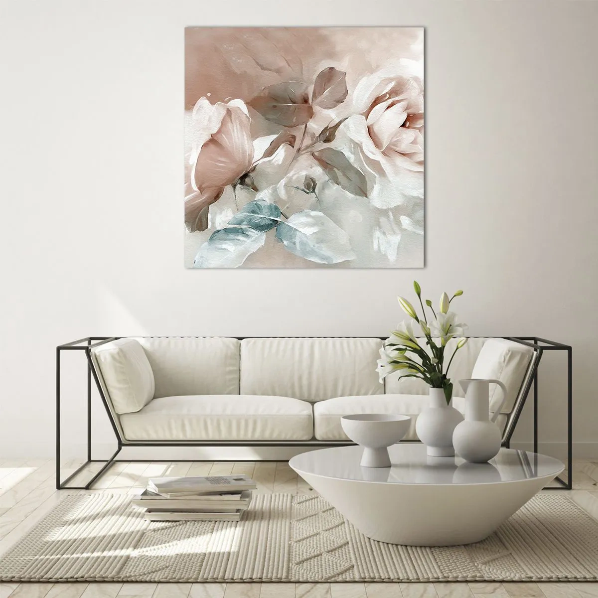Quadro em vidro - O espírito do romantismo - 40x40 cm