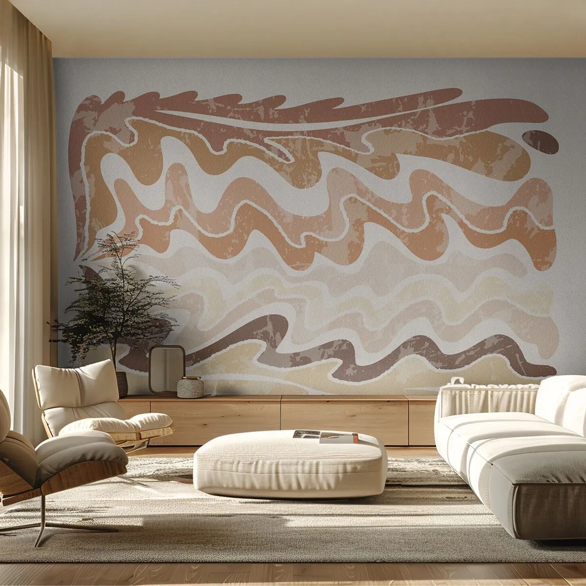 Papel de Parede Premium Canvas - Boa energia – boas emoções - Idoso, Boho, Pedaço - 500x350 cm