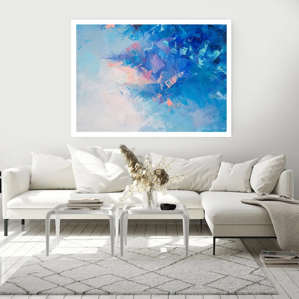 Pôster - Abstração de inverno - 50x40 cm
