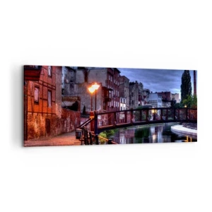 Quadro em tela - A desconhecida Bydgoszcz - 120x50 cm
