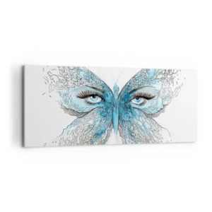 Quadro em tela - Borboleta eros - 100x40 cm