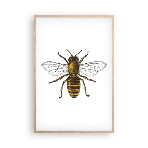 Pôster com moldura de carvalho claro - Linda e boa - 61x91 cm