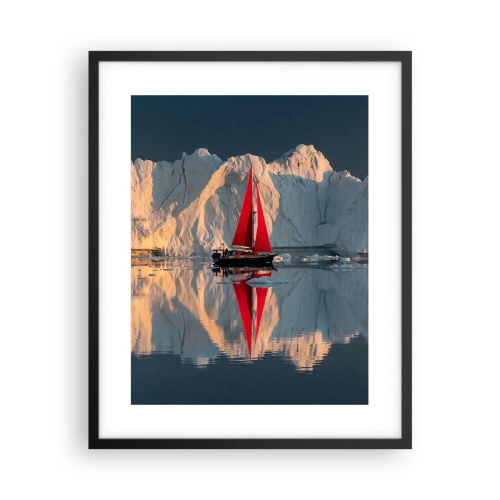 Pôster com moldura preta - No fim do mundo - 40x50 cm