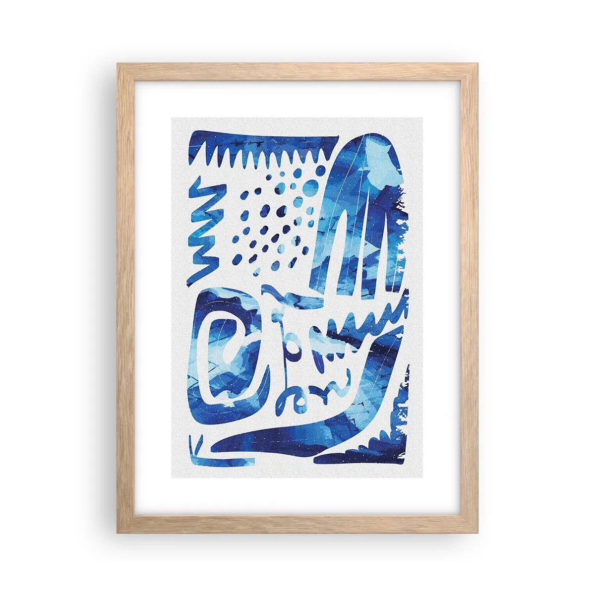 Pôster com moldura de carvalho claro - Voltar às raízes - 30x40 cm