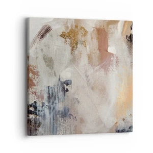 Quadro em tela - Abstração enevoada - 40x40 cm