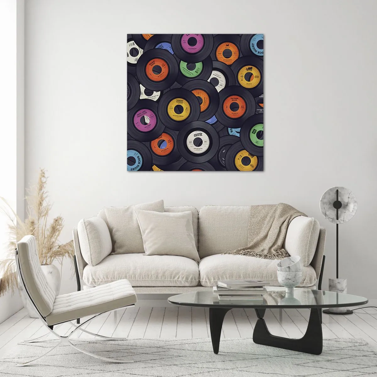 Quadro em vidro - Cores dos clássicos - 60x60 cm