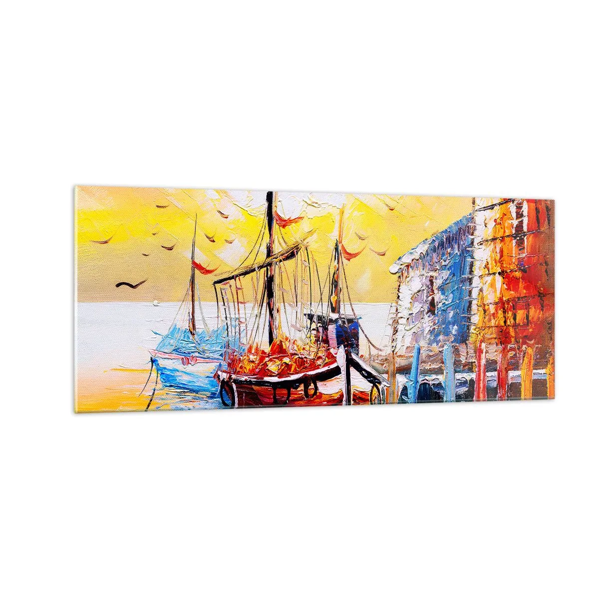 Quadro em vidro - Feliz retorno - 100x40 cm