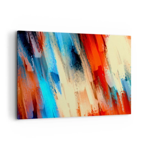 Quadro em tela - Cascata de cores - 100x70 cm