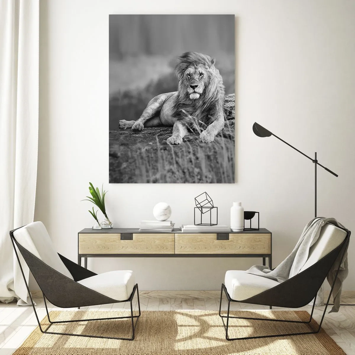 Quadro em vidro - Sesta real - 70x100 cm