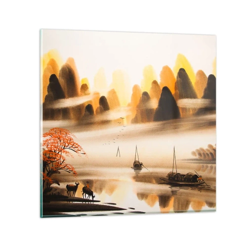 Quadro em vidro - Além do Extremo Oriente - 50x50 cm