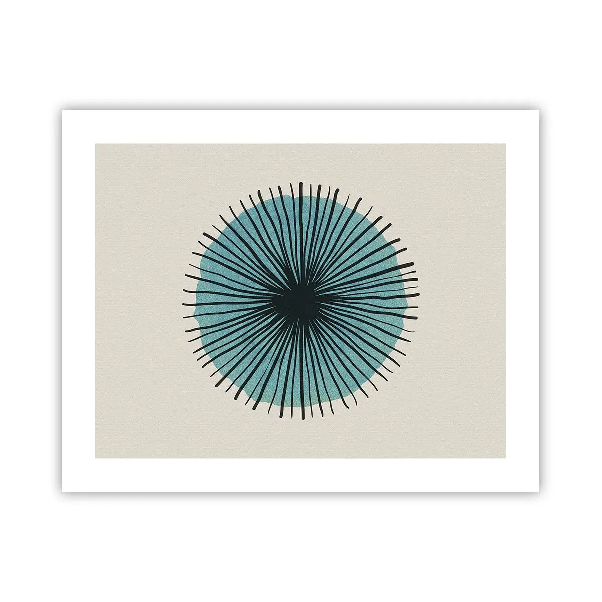 Pôster - Radiante sobre o azul - 50x40 cm
