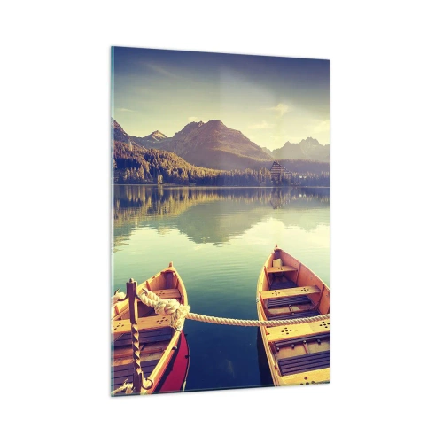 Quadro em vidro - Viver de acordo com as suas leis - 50x70 cm