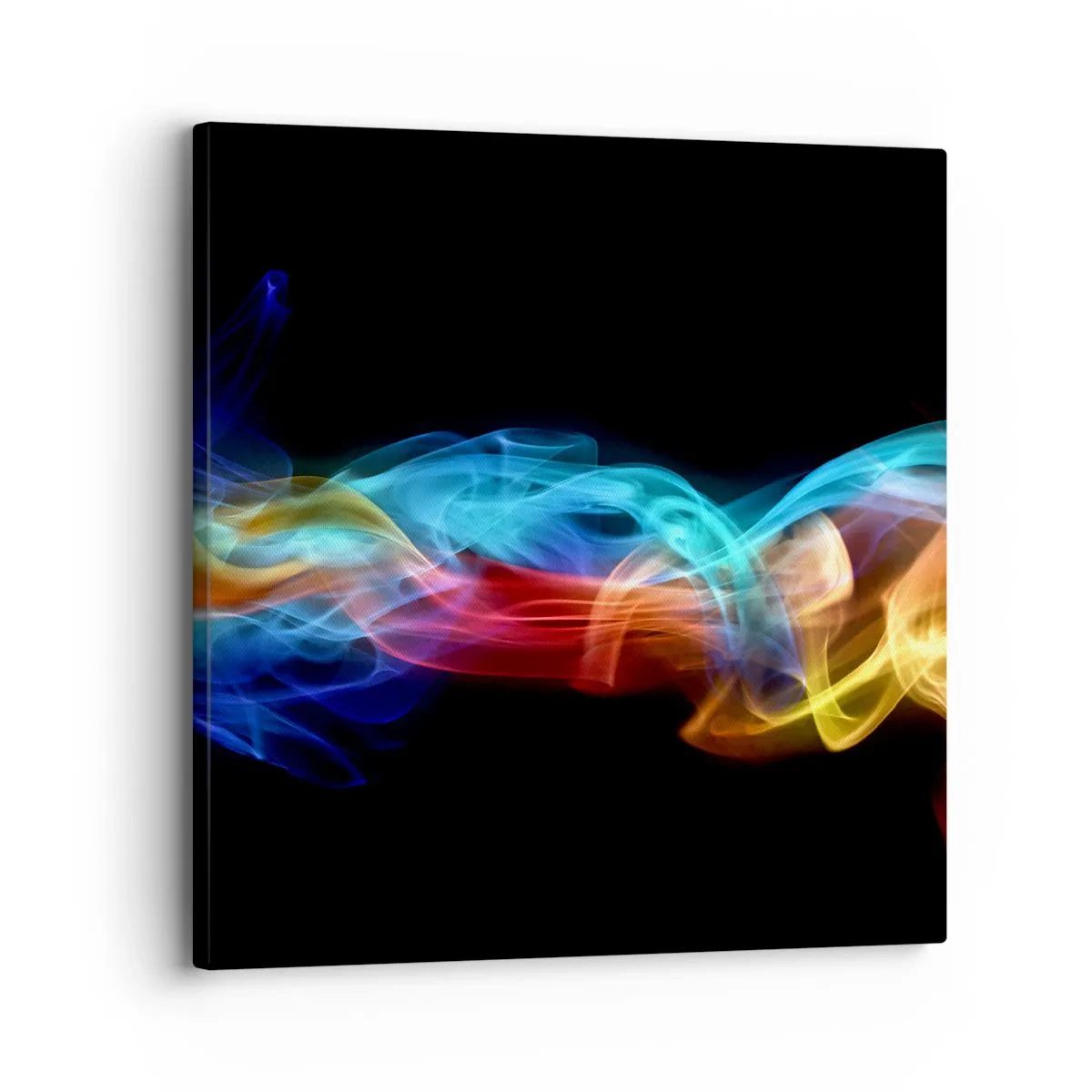 Quadro em tela - Dança da névoa em arco-íris - 30x30 cm