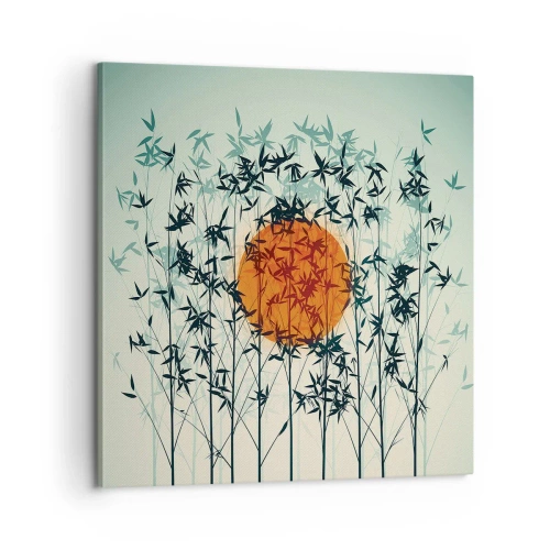 Quadro em tela - Sol japonês - 60x60 cm